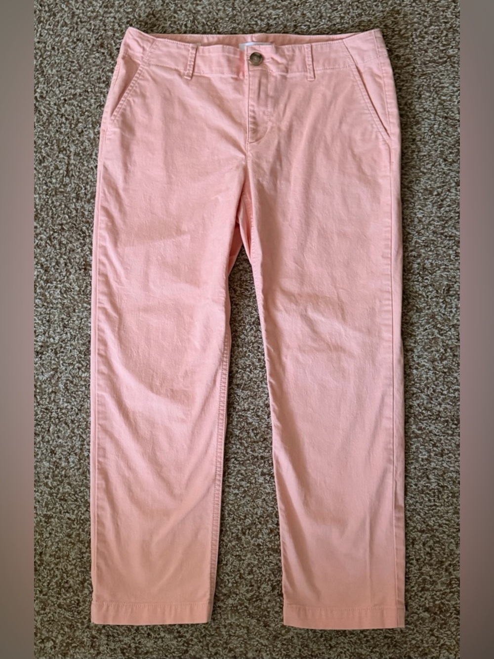 LOFT Pastel Coral Straight-Leg Ankle Pant Size 6